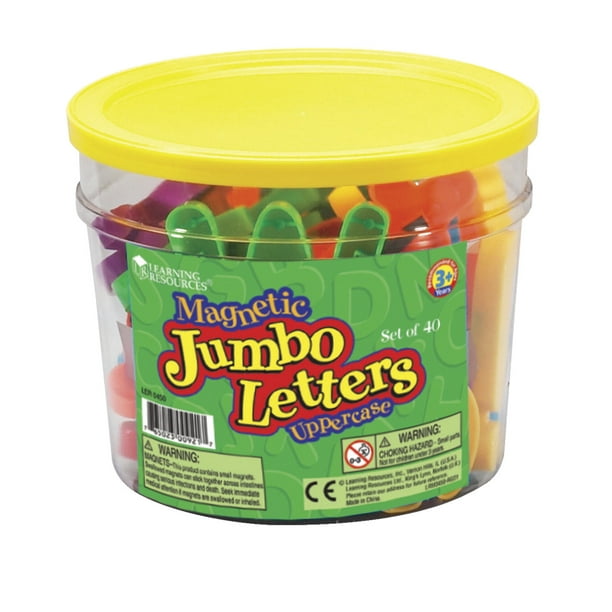 Learning Resources Jumbo Uppercase Magnetic Letters Set Of 40