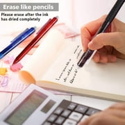 Erasable Gel Pens, 15 Pack Retractable Erasable Pens Clicker, Fine Point, Make Mistakes Disappear, 11 Black 2 Blue 2 Red Inks for Writing Planner