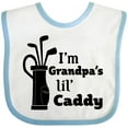 thumbnail image 3 of Inktastic I'm Grandpa's Lil' Caddy Golf for Kids Boys or Girls Baby Bib, 3 of 4