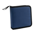 thumbnail image 3 of Estuche de almacenamiento para CD y DVD, soporte para discos, capacidad de 40, funda compacta, portátil, fácil de almacenar, bolsa para CD de tela Azul, 3 of 8
