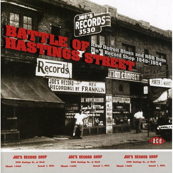 Various Artists - Battle Of Hastings Street-Raw Detroit Blues and R&B From Joe's RecordShop 1953-1954 - Music & Performance - CD
