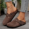 thumbnail image 3 of Chaussons Confortables pour Femmes en Cuir Suédé avec Semelle en Liège et Semelle Rembourrée en Liège, 3 of 5