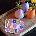 thumbnail image 5 of 40 Count Good Vibes Only Napkins, Text Theme, 2 Packs of 20, 3 Ply Paper, Luncheon Size, 6.75 x 6.75 Inches, Food Safe Inks, 5 of 6