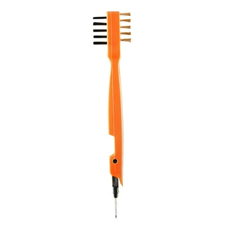

Hanging Gas Stove Cleaning Brush with Foldable Scraper Multifunctional Wire Brush Practical Kitchen Supplies