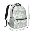 thumbnail image 2 of Fotbe White Birds Pattern Casual Backpack for School, Travel, and Outdoor Activities - Durable, Lightweight, and Comfortable, 2 of 5