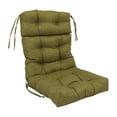 thumbnail image 3 of 20-inch by 42-inch Spun Polyester Solid Outdoor Tufted Chair Cushion Green-Color, 3 of 3