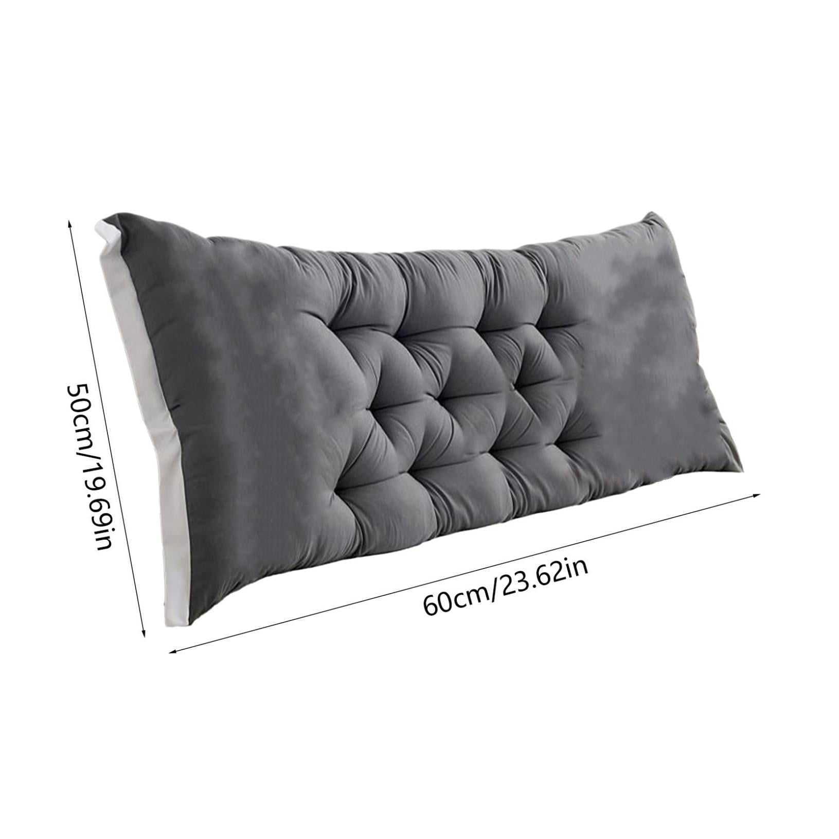 Clearance! Headboard Pillow Upholstered Wall Mounted Headboard Dorm Bed Large Bolster Headboard Positioning Support Reading Pillow Cushion 20"x47" B