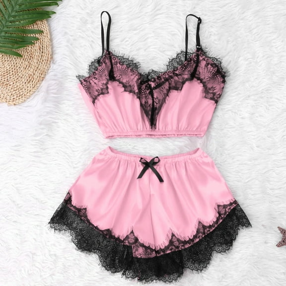uublik Valentines Lingerie Set for Women Lace Bodysuit Plus Size Babydoll Sexy Naughty