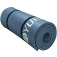 thumbnail image 1 of YR Yoga Mat Mat Grueso Ejercicio de 1 Pulgada Mat 76,7 "X 24" Workout Mats para Gimnasio en Casa, Gris Azul con Bolsa, 1 of 8