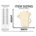 thumbnail image 2 of Unfinished Wood Floral Watering Can Shape 8" / 1/4", 2 of 3