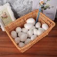 Angoily 34pcs 8cm DIY Painting Eggs Solid Egg Easter Supplies for Kids