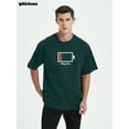thumbnail image 3 of Whichone Help Me Funny Out Of Battery Graphic - Mens Short Sleeve T-Shirt, 3 of 8
