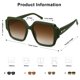 thumbnail image 4 of Gafas de Sol SOJOS Retro Cuadradas Polarizadas SJ2359 Verde/Marrón, 4 of 5