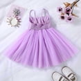 thumbnail image 4 of Felwors Bambin Robe d'Été Filles Bretelles Fleur Perle Maille Robe Princesse Robe Outwear Mode, 4 of 4