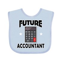 Inktastic Accounting Future Accountant Baby Boys or Girls Baby Bib