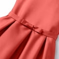 thumbnail image 5 of ITSAME Girls A-Line Formal Dress Sleeveless Round Neck Waist-Cinching Bridesmaid Wedding Party Pageant Gown White Size 5T, 5 of 6