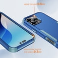 thumbnail image 4 of Dteck Case for iPhone 16 Pro Max, Heavy Duty Shockproof Protective Three Layers Phone Bumper Cover with Full Body Rubber Armor Bumper Dropproof Protection for iPhone 16 Pro Max,Navy+Mint, 4 of 5