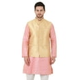 thumbnail image 2 of eloria Men's Nehru Jacket Waistcoat Indian Waistcoat Blazer Jacquard Jacket, 2 of 7