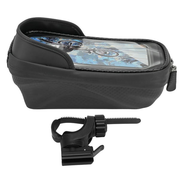 Bolsa para cuadro delantero de bicicleta, Bolsa para cuadro delantero de bicicleta Bolsa para teléfono con manillar de bicicleta Bolsa para tubo superior con soporte para teléfono para bicicleta Fiel a su promesa