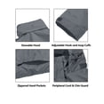 thumbnail image 4 of Little Donkey Andy Men's Waterproof Rain Jacket Outdoor Lightweight Rain Shell Coat for Hiking,Golf,Travel Gray Size M, 4 of 6