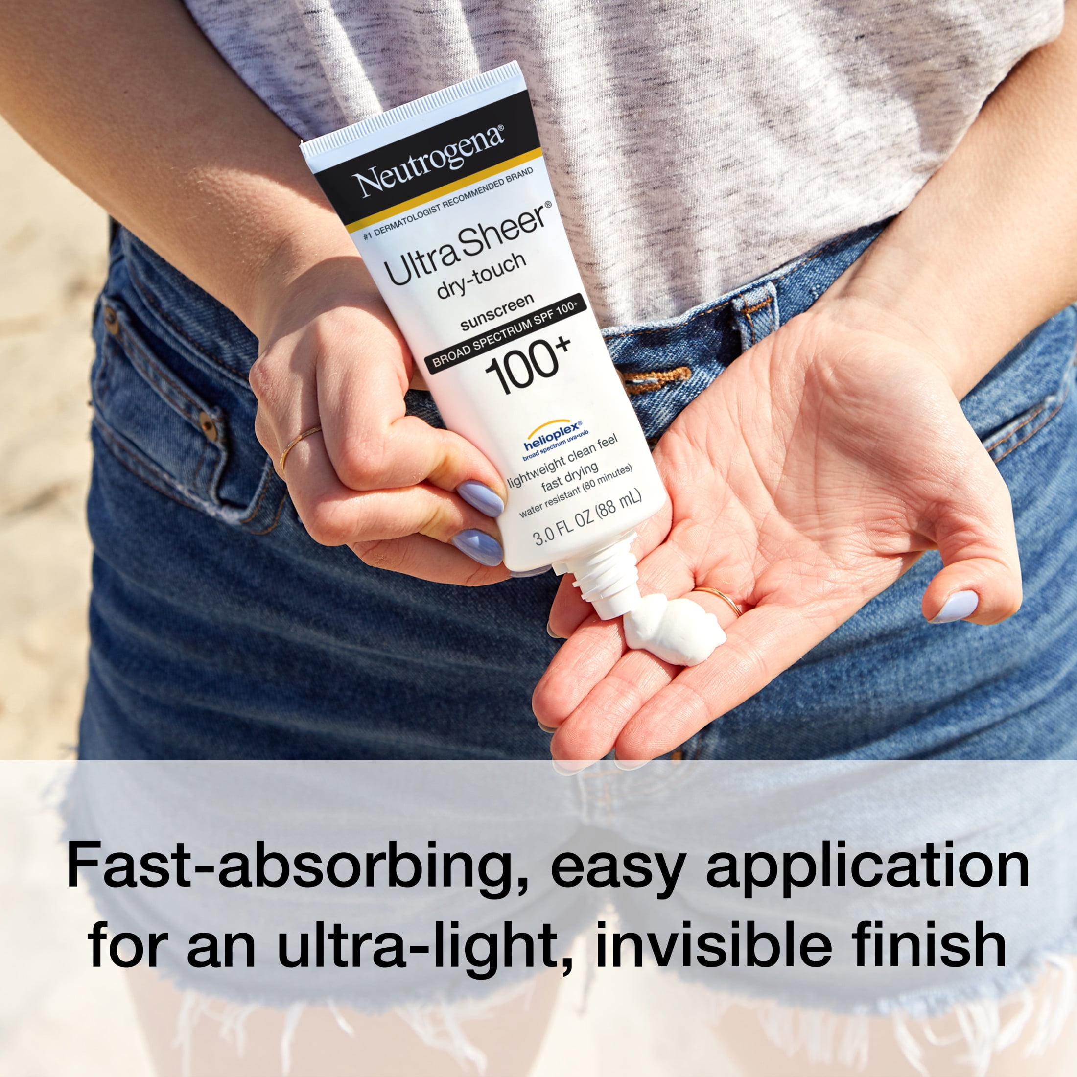 Neutrogena Ultra Sheer Dry-Touch SPF 100 Sunscreen Lotion, 3 fl. oz