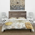 thumbnail image 2 of Designart 'Fields of Gold Watercolor Flower V' Cottage Duvet Cover Set, 2 of 4