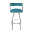 thumbnail image 5 of 861 Artemis 36" Swivel Bar Stool with Anodized Nickel Finish and Graph Tidal Seat and Back, 5 of 5