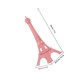 thumbnail image 2 of Raindrops Adorno Torre Eiffel Para Oficina Y Hogar En Metal Color Rosa Única, 2 of 8