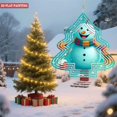 thumbnail image 4 of Cheerful Metal Hanging Christmas Tree Wind Spinner - Colorful Design with Snowflakes Perfect for Garden & Yard Decor, 4 of 7