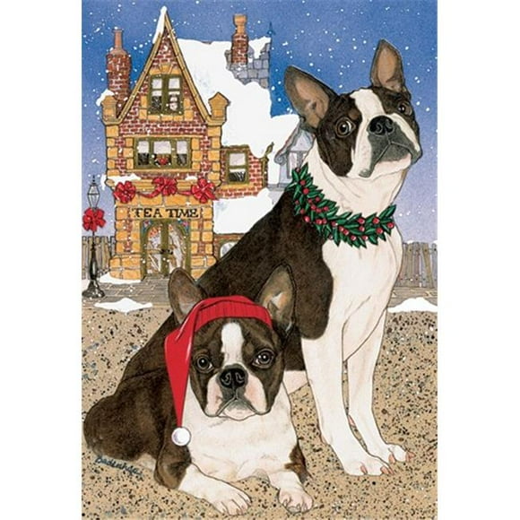 Holiday Boxed Cards- Boston Terrier