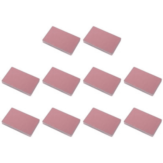 50 Tarjetas Visita Metal Aleación Aluminio para Bricolaje (oro Rosa)