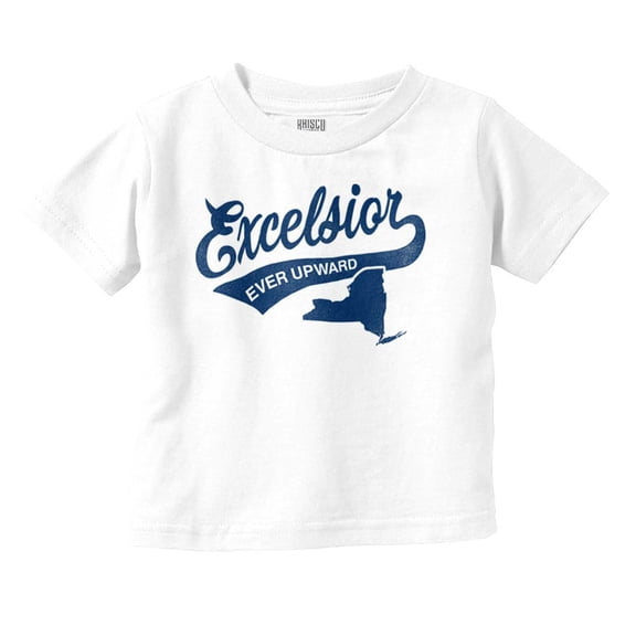 Excelsior Ever Upward New York Motto Toddler Boy Girl T Shirt Infant Toddler Brisco Brands 6M