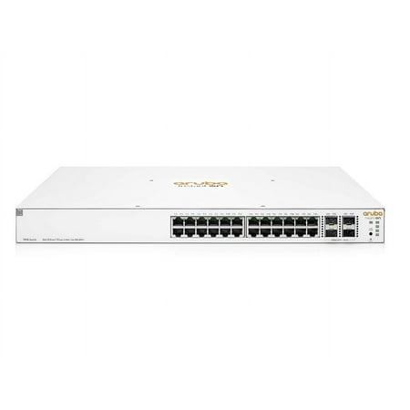 UPC: 0190017355887 | Aruba Instant On 1930 24-Port Gb Ethernet 24xGE PoE (370W)  4X 1G/10G SFP+  L2+ Smart Switch US Cord (JL684A#ABA)