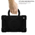 thumbnail image 6 of for Samsung Galaxy Tab A8 10.5 2022 SM-X200 / SM-X205, 360° Rotating Multi Functional Handle Ring Kickstand Built-in Pen Holder with Shoulder Strap 3-layer Protection Tablet Case, Black, 6 of 11