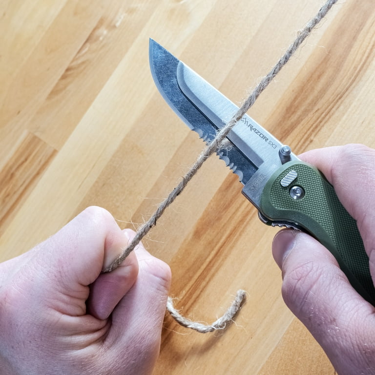 Outdoor Edge Razor SX3 Moss Green Replaceable Blade Carry Knife