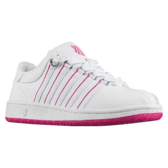 Tenis K-Swiss T 25 Classic Vn Blanco Fuscia Para Dama