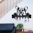 thumbnail image 3 of Handmadetneonsign Corgi Dog Coat Rack Wall Hanger, Dog Metal Wall Hooks, Corgi Dog Keys Holder Home Decor 82934, 3 of 5