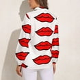 thumbnail image 2 of Lips! Long Sleeve Blouse Woman Streetwear Casual Shirts Summer Oversize Woman Streetwear Clothing Birthday Present, 2 of 7