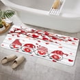 thumbnail image 5 of Valentine Bathroom Rugs, Pink Bath Rugs Valentine Bathroom Rugs Love Heart Doormat Absorbent Non Slip Bathroom Rugs Soft Flannel Mat Memory Foam Mats Carpet for Bathroom Kitchen, 17"X48" Inches, 5 of 5