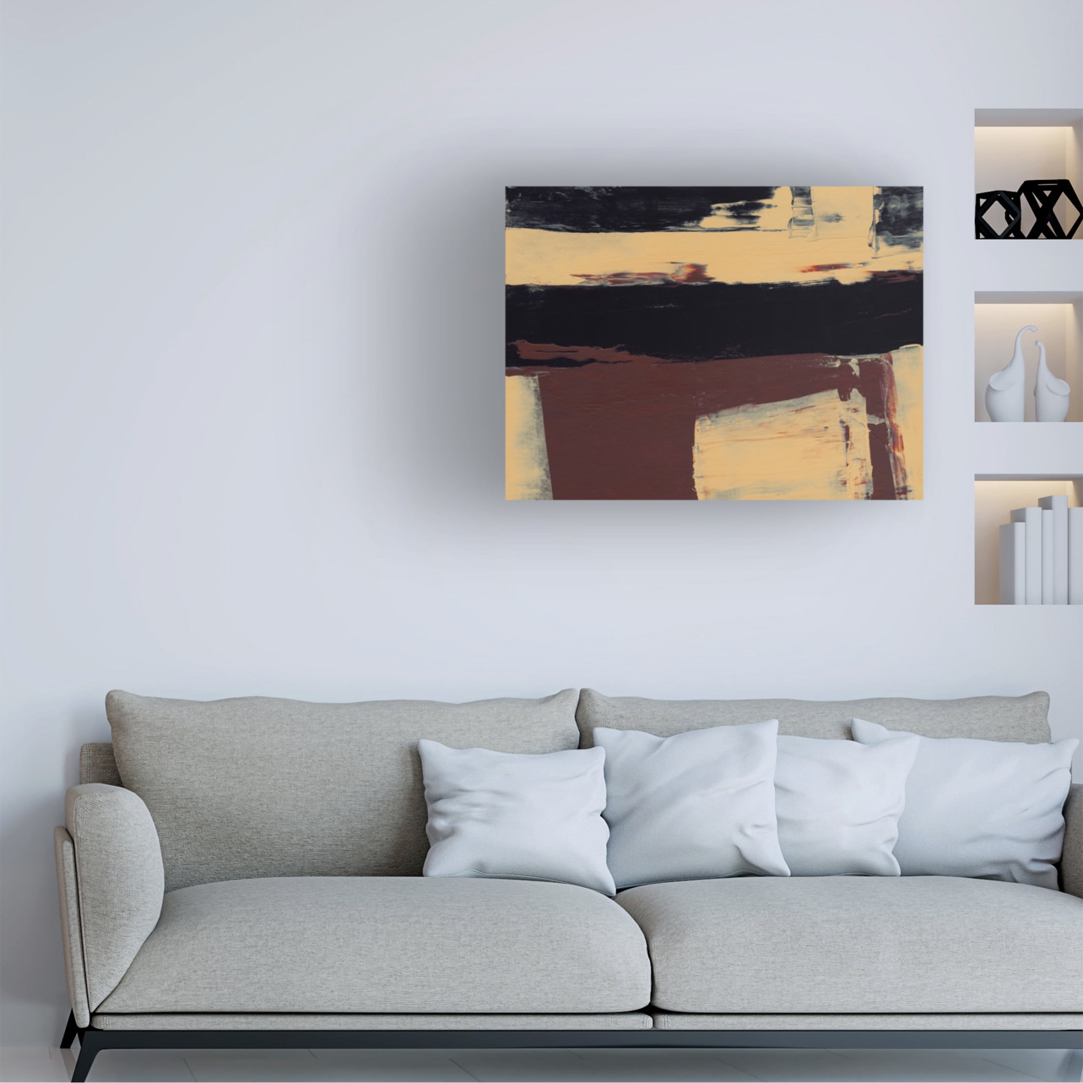 Trademark Fine Art Sharon Gordon  Abstract Squared II Canvas Wall Art