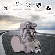 Costway Upgraded 80cc 2-Stroke Bicycle Gasoline Engine Motor Kit Motorized Bike Silver