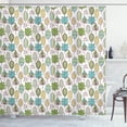 thumbnail image 1 of Ambesonne Floral Shower Curtain, Doodle Dandelions Boho, 69"Wx84"L, Multicolor, 1 of 3