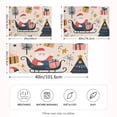 thumbnail image 2 of Yayeee Pillowcase King Size Set of 2 Satin Wrinkle Resistant Pillow Case, Beige Christmas Santa, 2 of 7