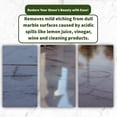 thumbnail image 2 of Marble Polishing Powder – 4 oz | Removes Light Etching from Acid Damage in Under 2 Minutes | For Marble, Limestone, Travertine & Other Calcite Stones | Easy to Use, No Tools Required, 2 of 7