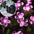 thumbnail image 6 of DISEN Christmas Solar Lights Outdoor Lighting Cherry Blossom Solar String Lights,22.96ft 50LED for Indoor Outdoor, Patio, Lawn, Garden, Christmas, and Holiday Festivals (Pink), 6 of 6