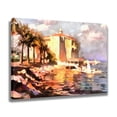 thumbnail image 2 of Póster de lienzo con paisaje costero, decoración de dormitorio, paisaje deportivo, decoración de oficina, regalo, estilo marco, 20 x 30 cm, 2 of 8