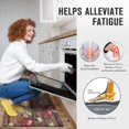 thumbnail image 6 of Kitchen Floor Mats 2Pcs, Anti Fatigue Kitchen Rugs and Mats Farmhouse Apples Non-Skid Cushioned Floor Comfort Mat for Kitchen, Doorway, Sink, Laundry, 17"x27"+17"x47", 6 of 6
