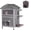 Insulate-Gray (24.2"D x 28.7"W x 36.8"H), variant on Aivituvin Cat House Outdoor Weatheproof Feral Cat Shelter Wooden Cat Condos for Winter with Escape Doors