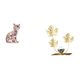 thumbnail image 1 of Estatua De Hojas De Gato, Figura Decorativa, Escultura De Animal, Arte Artesanal, Adorno Para Chimenea, Estantería, Escultura De Hoja, Regalo De Cumpleaños, Inauguración De La Casa,, 1 of 8