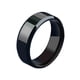 thumbnail image 1 of Anillo de joyería de acero inoxidable para hombres y mujeres, anillos negros, banda de compromiso de boda, espejo de calidad, joyería masculina personalizada, moda, 1 of 4